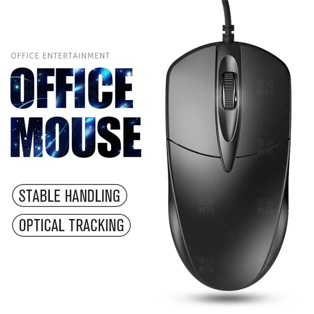 1pc Professional Office Usb Optical Gaming Mouse Ultra Slim Silent Ergonomic Design Computer Laptops Notebook Accessories