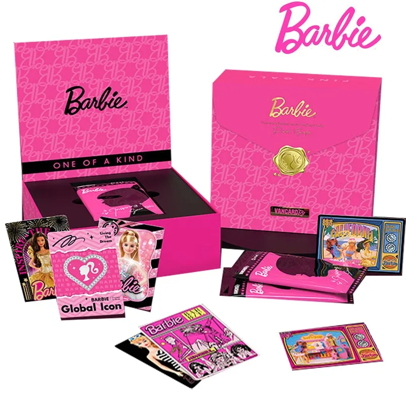 Приглашения-для-Барби-розовая-тема-фотоколлекционные-открытки-игровые-открытки-серии-героев-Барби-рождественские-подарки-для-детей-на-день-рождения