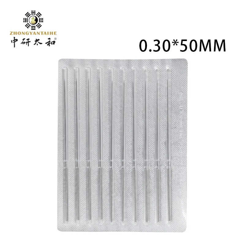 Disposable acupuncture needle ZHONGYAN TAIHE acupuncture needles flat handle aluminum foil 10PCS /lot for moxibustion