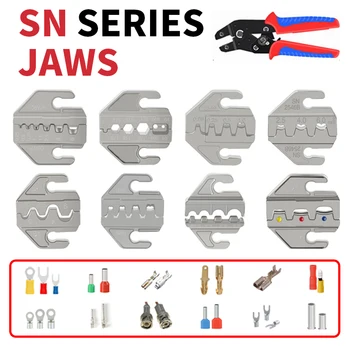 Pinze per crimpare Set di ganasce a crimpare, ganasce con fessura da 4 mm, JAWS SN, SN-58B/02C/2546B/2549/06/06WF/03H/68B/58BS, utilizzate per crimpare terminali 1