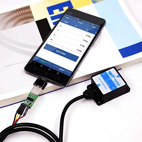 WitMotion HWT901B 10 Axis Sensor Angle Inclinometer Accelerometer Gyro Magnetometer RM3100 Barometer for PC/Android/MCU