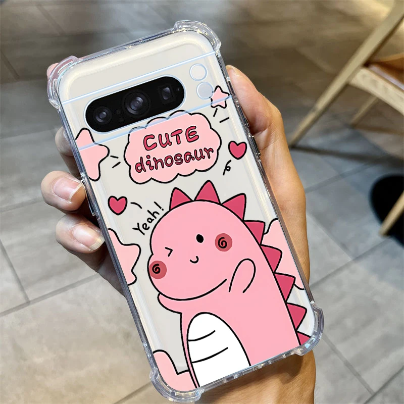 Cartoon Pattern Transparent Phone Case