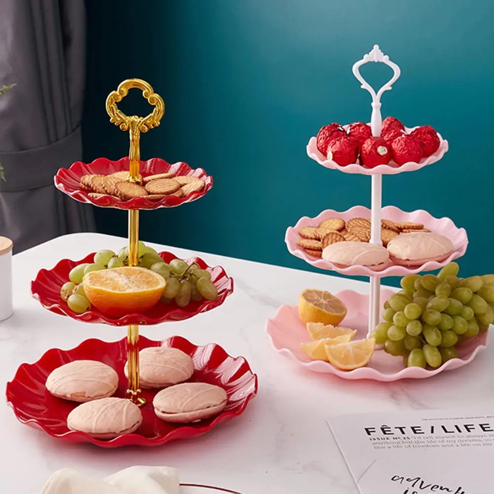 Cake Stand 3-Tier Cupcake Stand for Christmas Wedding Party