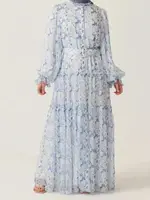 Ramadan Dubai Chiffon Modest Abaya Damen Kebaya Turkey Islam Muslim Long Dress Abayas For Women Kaftans Robe Femme Musulmane