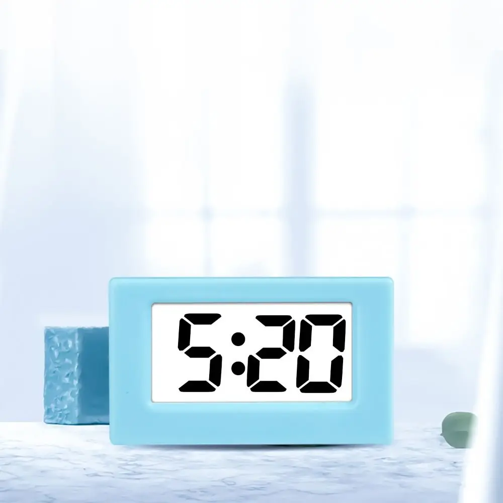 Creative Simple LED Digital Clock Cute Time Display Mini Triangle Clock Mute Desk Electronic Office