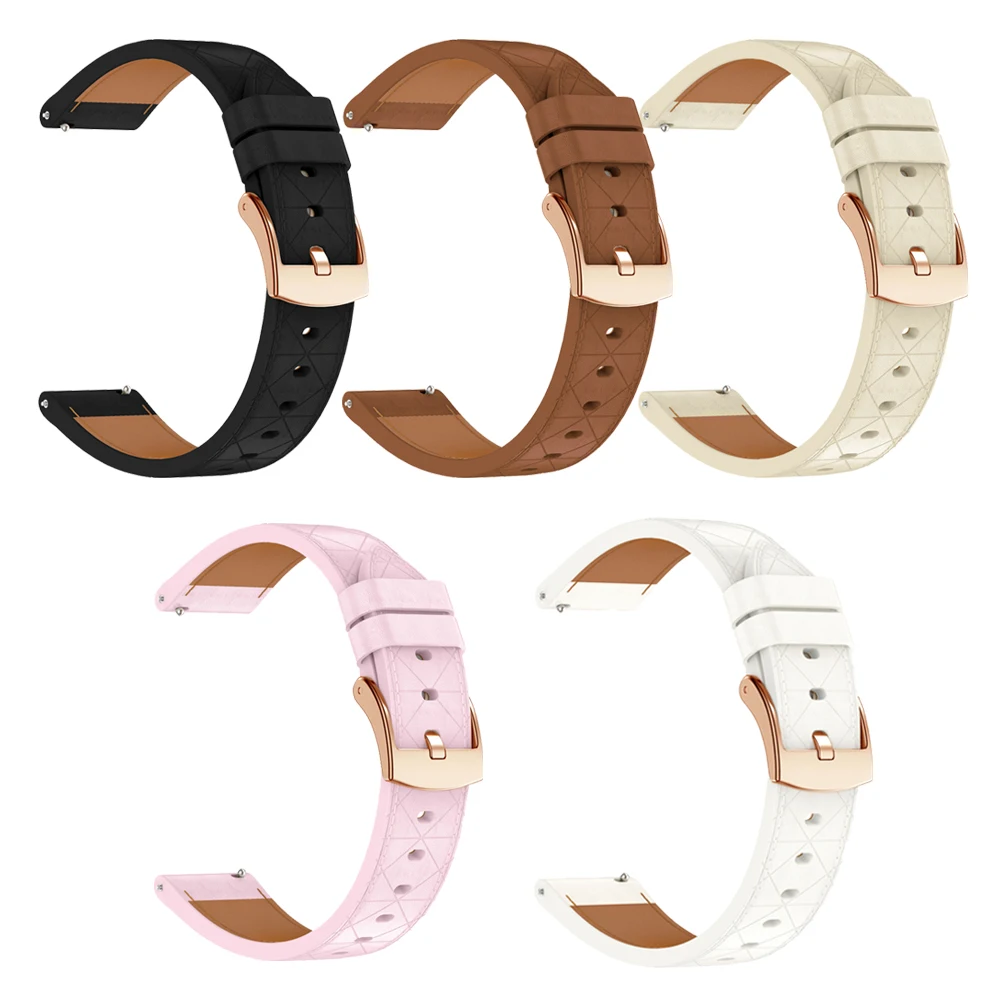 Silicone Replacement Strap Compatible with Various Garmin Models - 18mm & 20mm Band Sizes