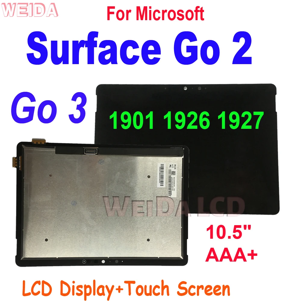 10.5 "Aaa + Lcd Per Microsoft Surface Go 2 1901 1926 Go 3 1927 Display Lcd Touch Screen Digitizer Assembly Per Surface Go 2 Lcd