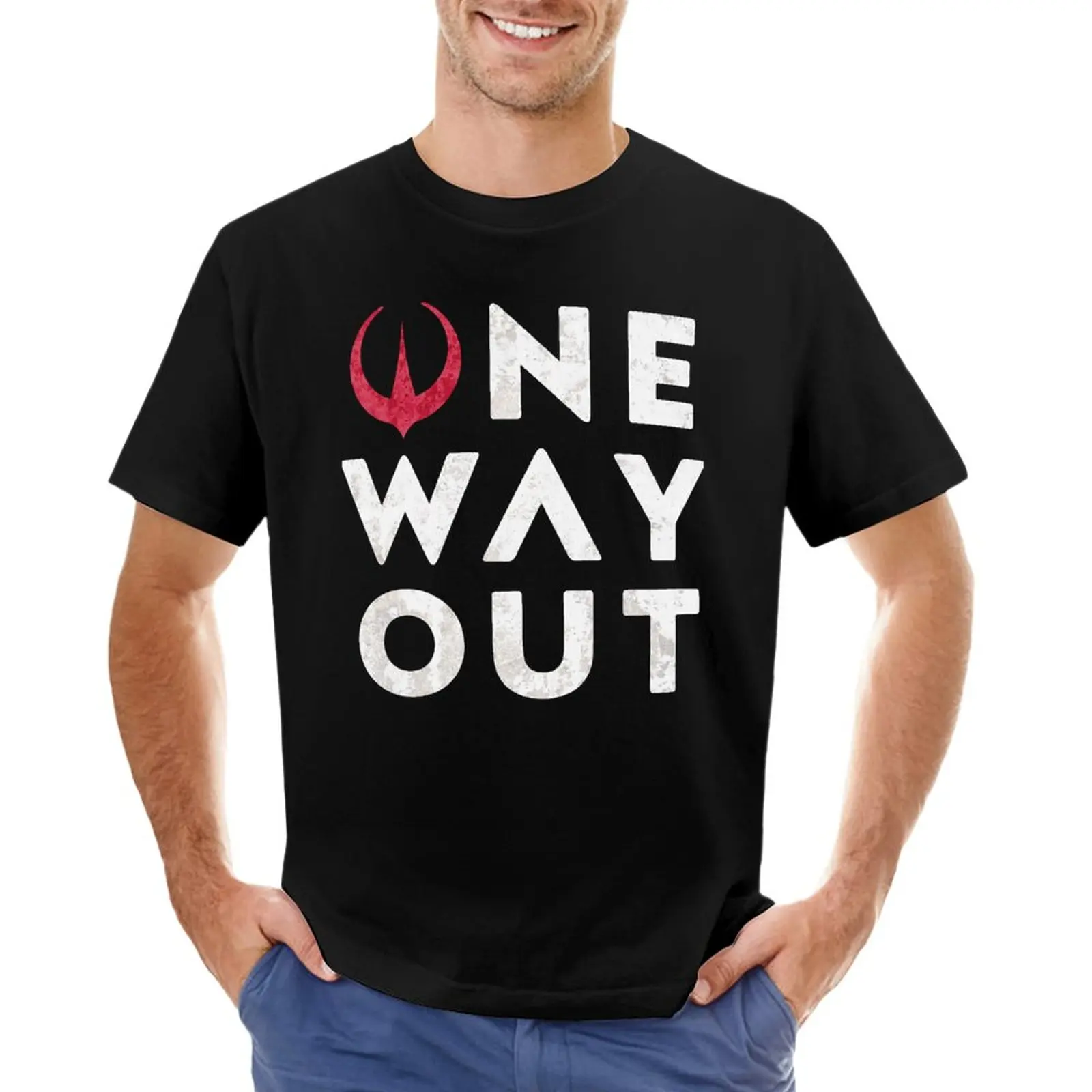 T-Shirt One Way Out Andor Ragazzi Whites Animal Prinfor Boys Cute Top Designer T Shirt Men