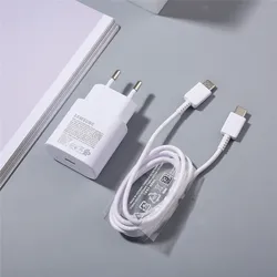 25W Super Fast USB - C PD Wall Charger - EU white and cable