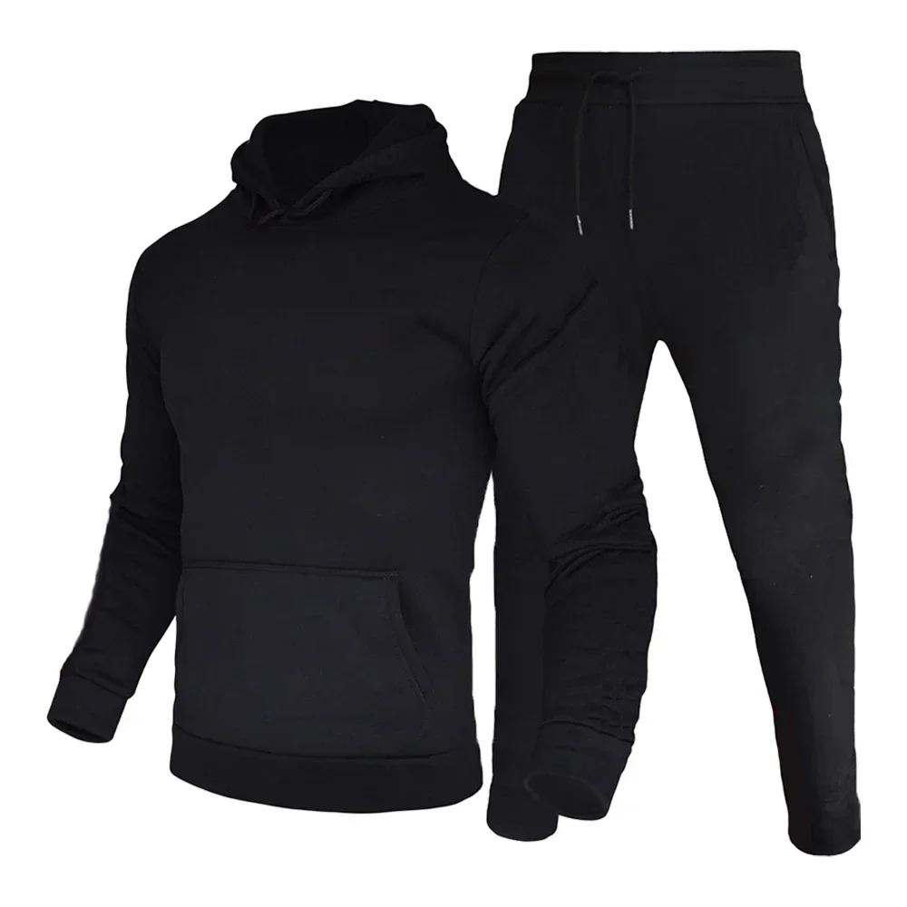 

Men's Tracksuit Set Hoodie and Sweatpants 2 Piece Man Clothing Winter Casual Sport Hoodi Men Women Pullover