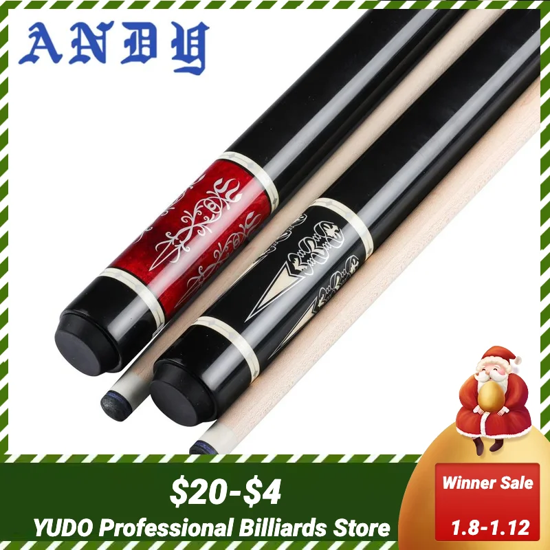 Andy Carom Stecca 12Mm Punta 142Cm Lunghezza 2 Colori Professionale Carom Shaper Shaper Stecca Da Biliardo In Acero Fatta A Mano Di Alta Qualità