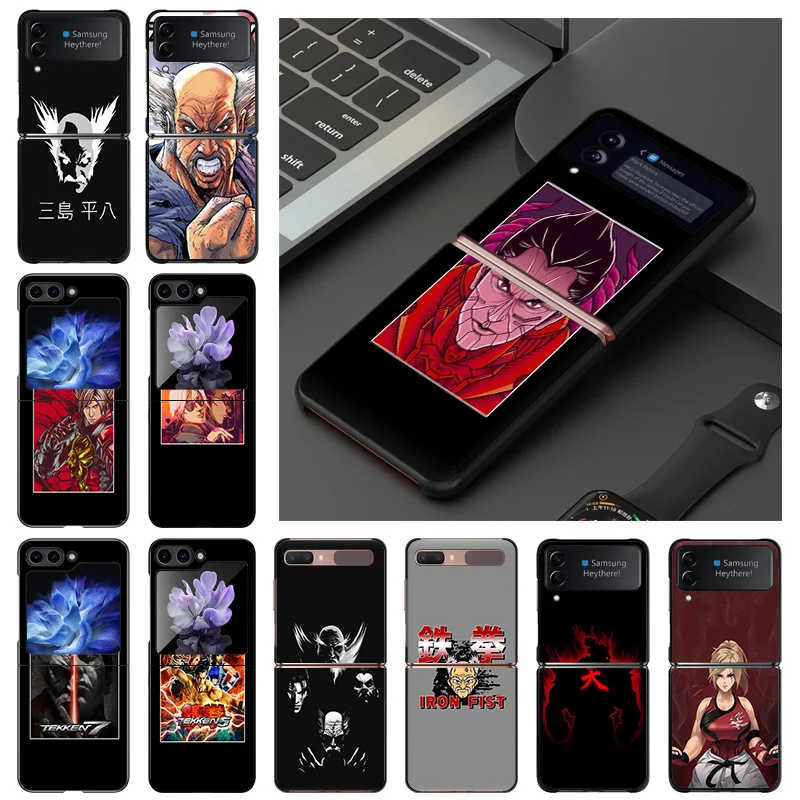 Custodia Rigida Per Samsung Galaxy Z Flip5 Flip3 5G Flip4 Flip Tekken 7 Cover Nera Per Telefono