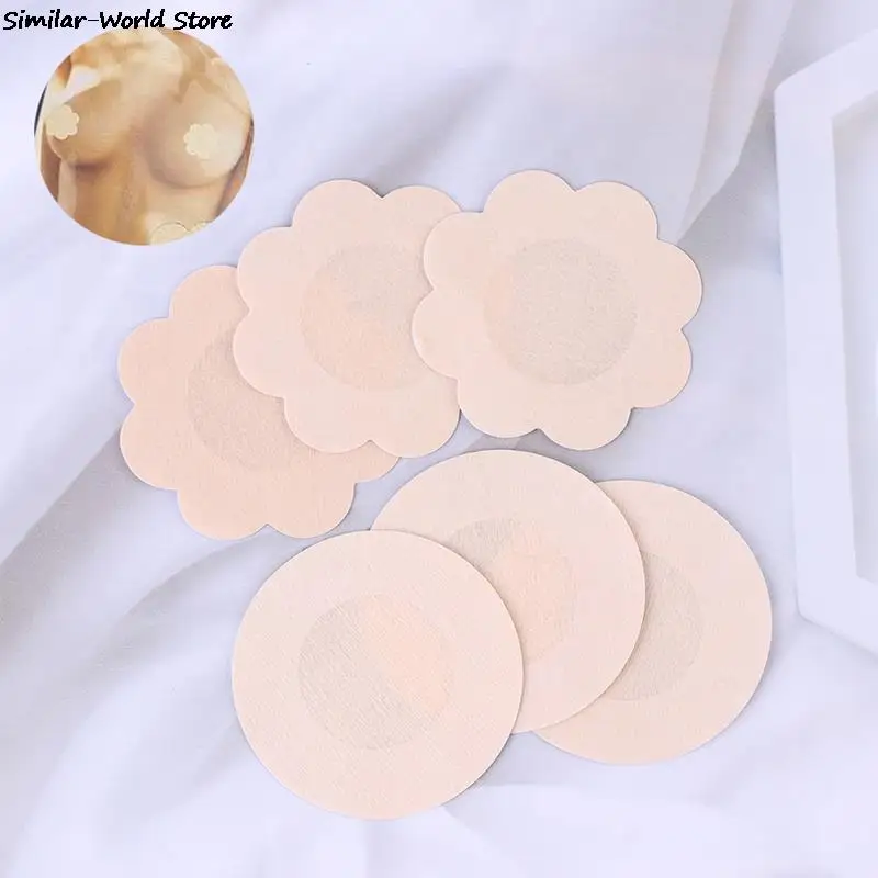 

10 pc Bra Pasties Pad Invisible Chest Stickers Nipple Covers Intimate Accessories Non-woven Breast Patch Non-slip