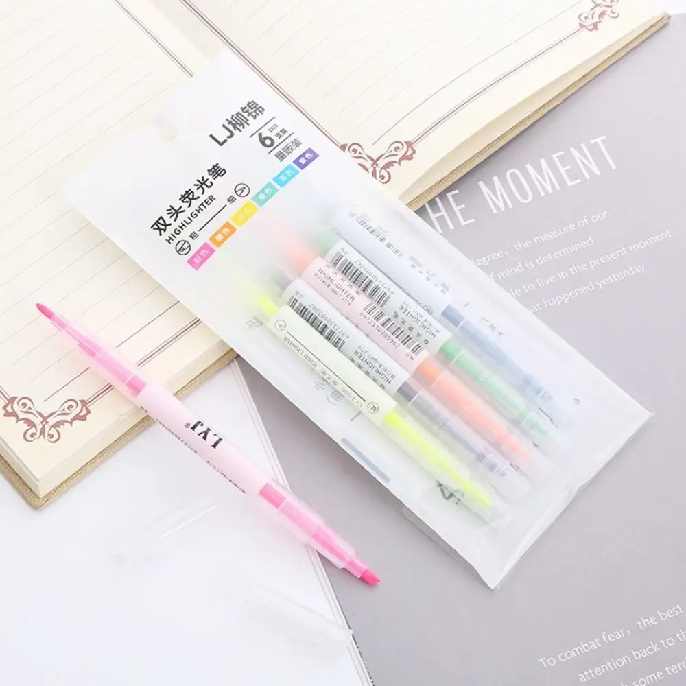 

Student Stationary Double Head Highlighter Pens Set Painting Drawing Graffiti Pen Fluorescent Pen Keypoints Markers