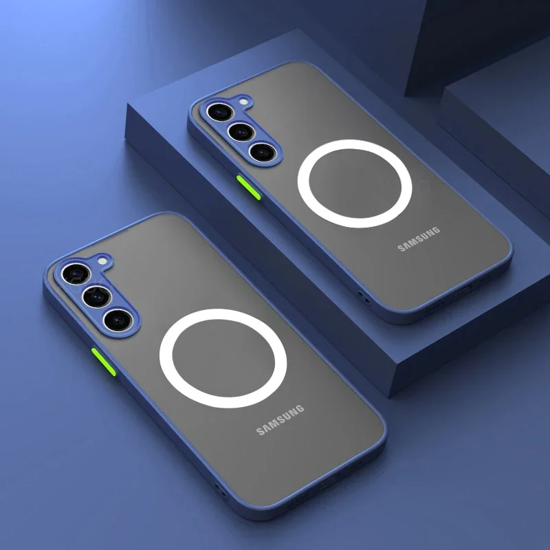Magnetic Frosted Matte Shockproof Wireless Charging Case