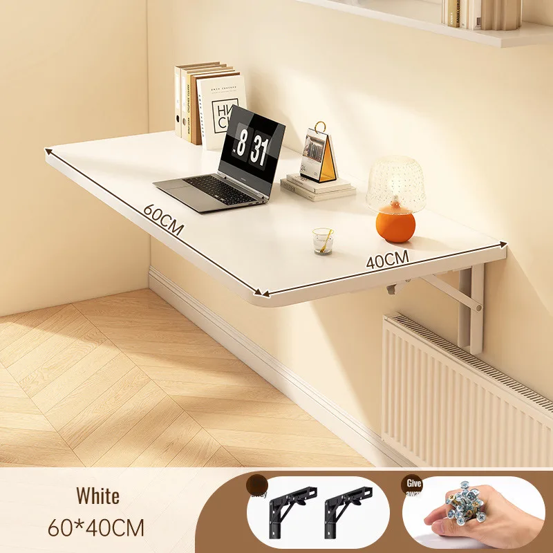 مكتب حائط خشب صلب قابل للطي