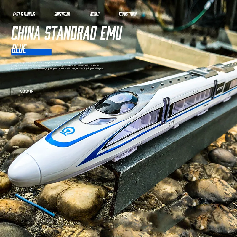 

New Shinkansen 24-44cm Electric Train Subway Model Kit 1-3 Carriages Railway Car Toy Miniature Car High Speed Railway Toy Car