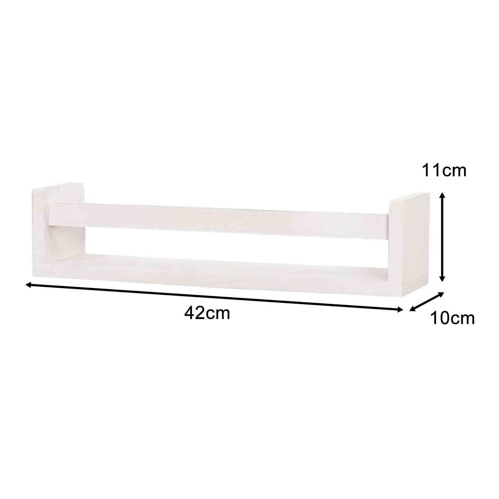 Wood Multifunction Spice Rack Display Shelf Wall Mounted Hanging Wall Bookshelves Storage Rack for Pantry Bedroom Kids Room