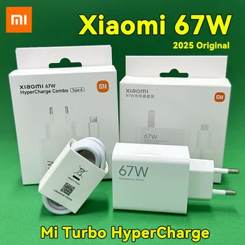 Caricabatterie Originale Xiaomi 67W, Caricatore Tipo C Mi Hyper Turbo, Adattatore di Ricarica Rapida 67W per Xiao Mi 17T 15T 13 Pro 11 10 Poco