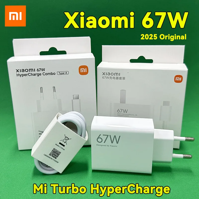 Xiaomi 67W Charger Cargador Tipo C Mi Hyper Turbo Chargers Fast Charging...