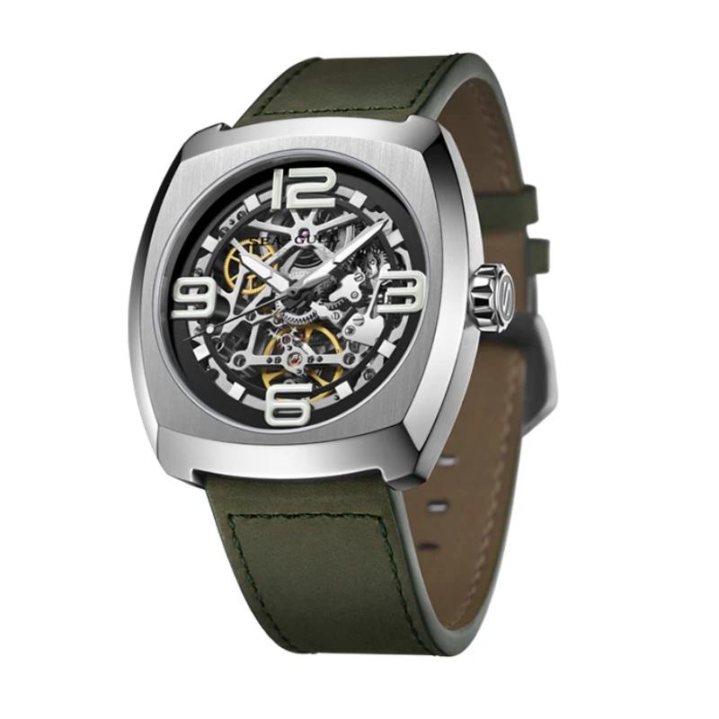 2023 Seagull Men's Mechanical Watches 44MM Skeleton Dial Luxury Man Wristwatch Sapphire Stainless Steel Waterproof Clock 6167