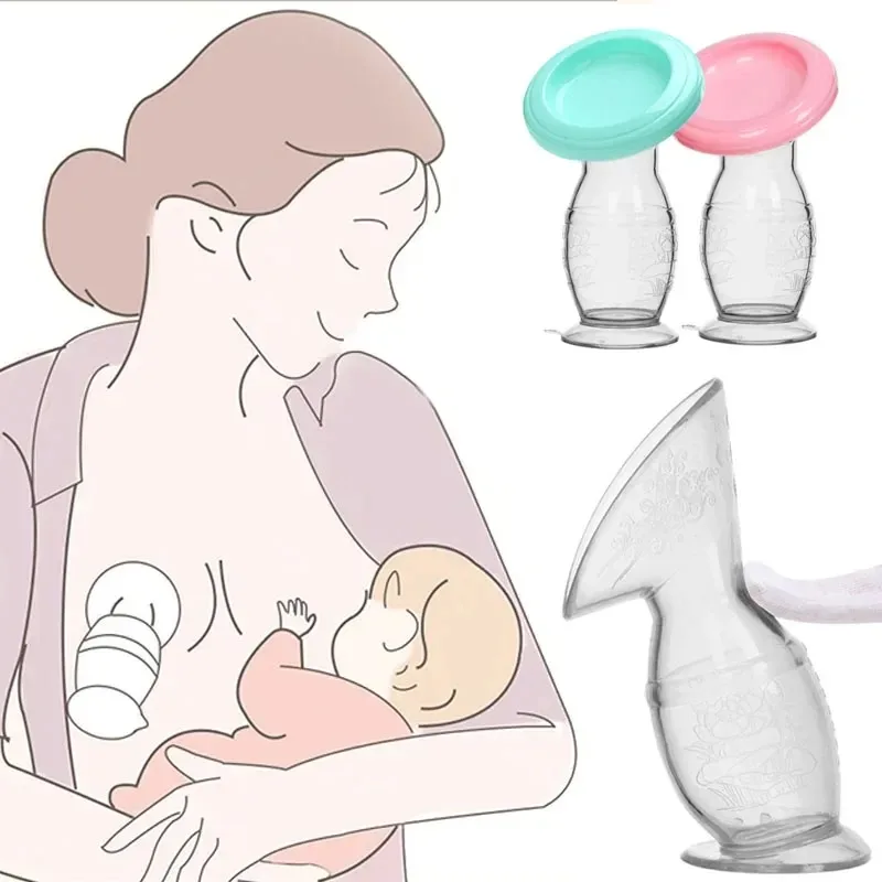 Baby Feeding Manual Breast Pump Partner Breast Collector Automatic Correction Breast Milk Silicone Pumps PP BPA Free 2