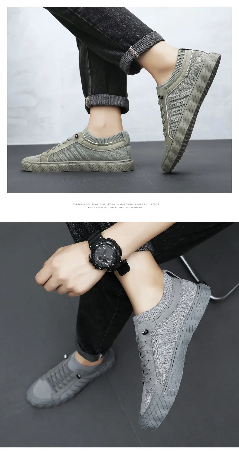 Men's Summer Breathable Casual Canvas Shoes 6 S07dcea8320ca49ec9646e7c7bc37305dg