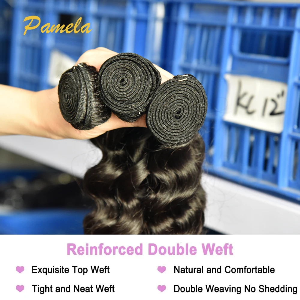 Burmese Curly Bundles 16 18 20 22 Inch 100% Virgin Water Curly 400g Bundles Human Hair with Spiral Ends Double Weft Quick Weave