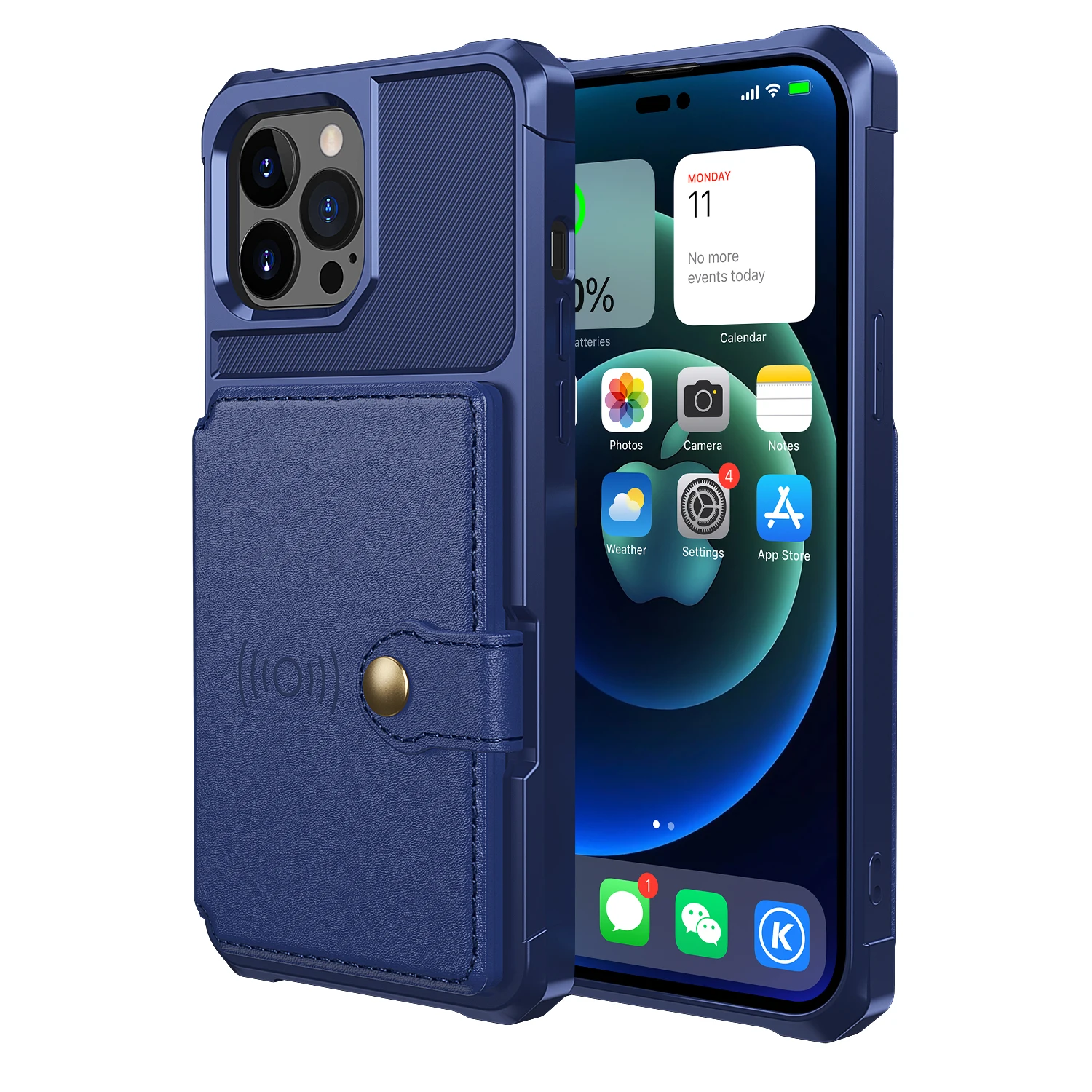 Deluxe Magnetic Leather Wallet Phone Case with Stand and Card Slot - Anti-Drop Design