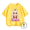 Trendy Summer Styles for Girls Soft Breathable Barbie Prints on Colorful Fun-filled Cartoon T-shirts Ideal for Ages 3-14 6