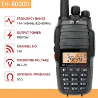 TYT TH-UV8000D High Power 10W Dual Band Handheld Transceiver 10KM Amateur Two Way Radio Cross-band Repeater Function FM Radio 2