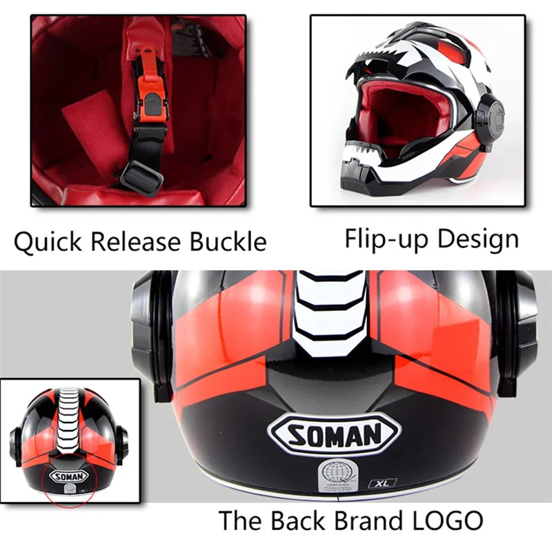 Dot Flip Up Casco Ironman Capacetes 
