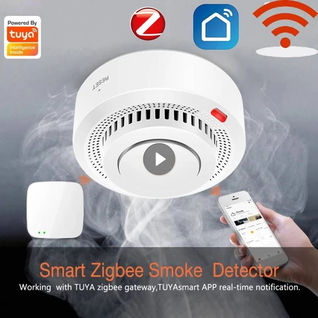 Detector Humo Inteligente Alarma Wifi App Tuya Smart Life