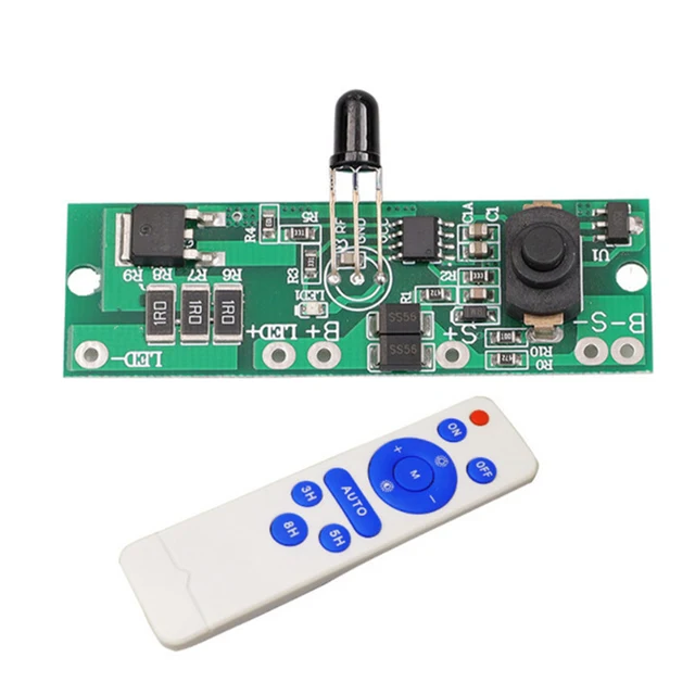 3.2v/3.7v Solar Powered  Small Street Light Panel Solar Circuit Board with Remote Control Automatic Power Reduction 2