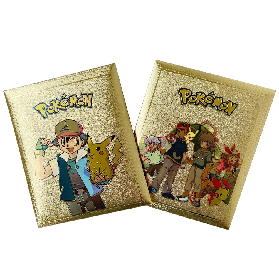 Boîte À Cartes Pokemon En Métal Doré, 11 À 55 Pièces, Argent Doré Espagnol  Noir, Cartes À Jouer Metalicas Charizard Vmax Gx Série Étui À Lettres -  Cartes De Collection - AliExpress