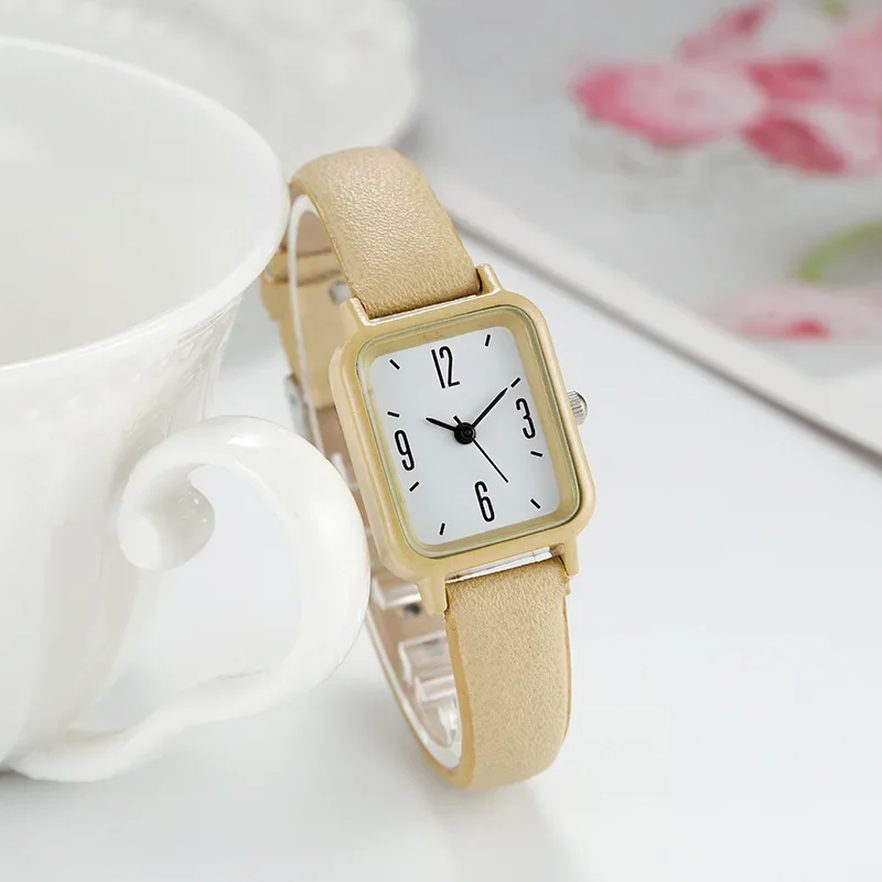 

Small Watches Female INS High Beauty Student Party Korean Edition Simple Retro Sen Square Harajuku Academy Style