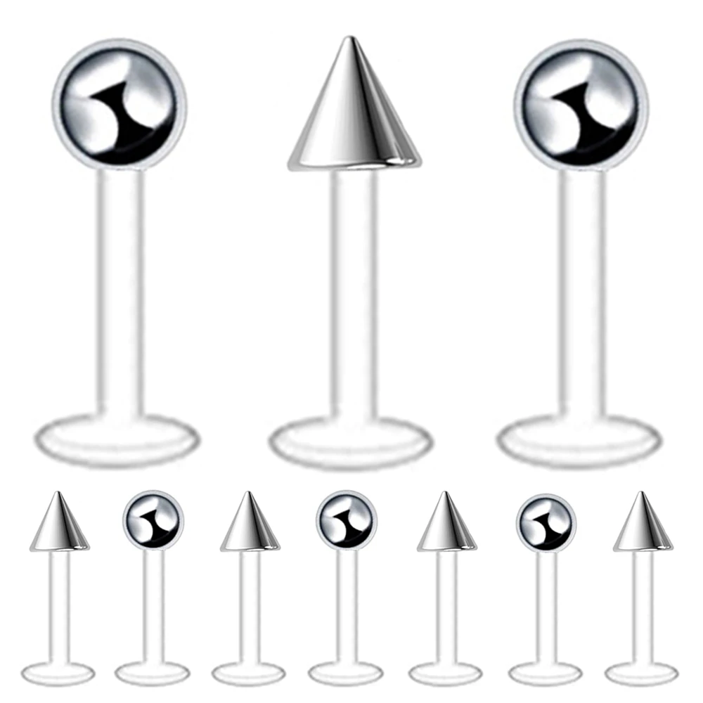 Sfera O Cono Con Bilanciere Labret Micro TITANIO Rainbow Da 1 Mm