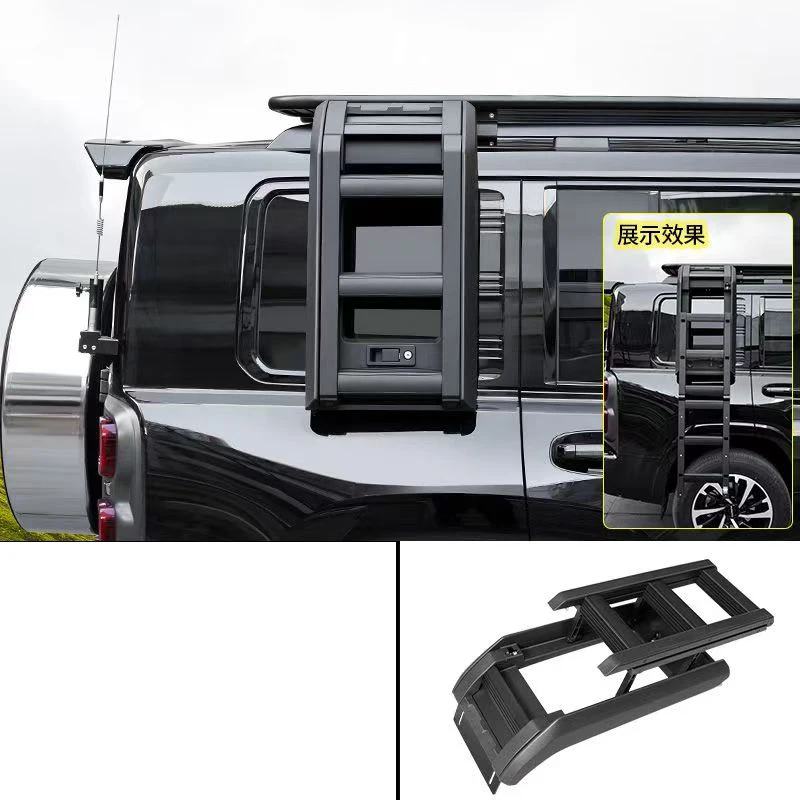 Car Rear Window Side Bad Luggage Holder Kit for Haval H9 Expand Storage Space Ladder Upgrade Roof Rack Autocustom