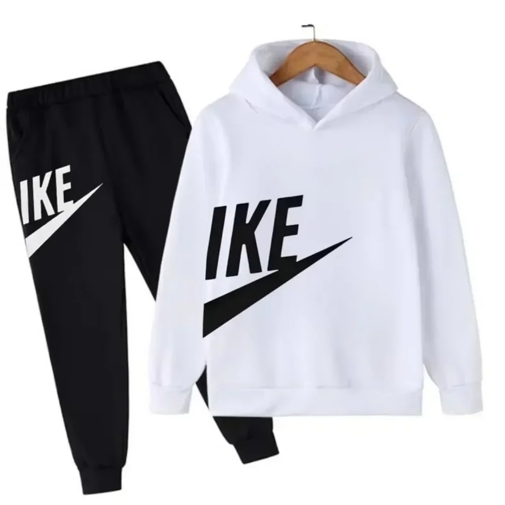Spring Autumn Luxury Designer Print Children Set Hoodie + Pant Suit 2pcs Set Kid Boy Girl Clothes Casual Fashion Sport Tracksuit 1