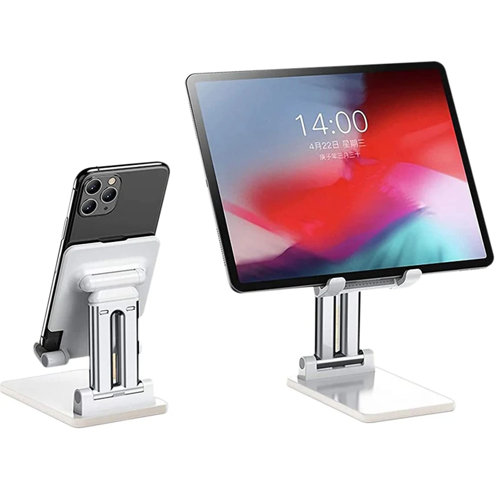 mobile phone holder for car Metal Desk Mobile Phone Holder Stand For iPhone iPad Xiaomi Adjustable Desktop Tablet Holder Universal Table Cell Phone Stand mobile stand for home