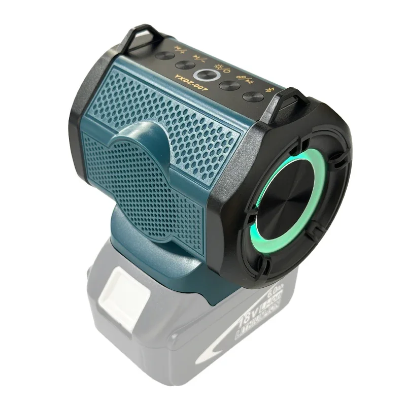Portable Bluetooth Speaker USB Type-C Port Compatible Makita Battery Loudspeaker Jobsite Camping Party No Battery
