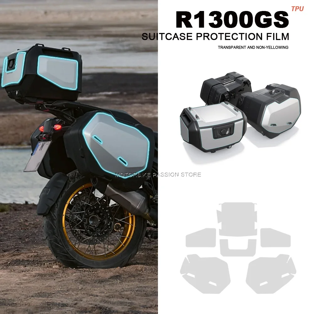 for BMW R1300GS Suitcase Paint Protection Film R 1300 GS 1300 2023-2024 Motorcycle TPU Protection Kit Accessories