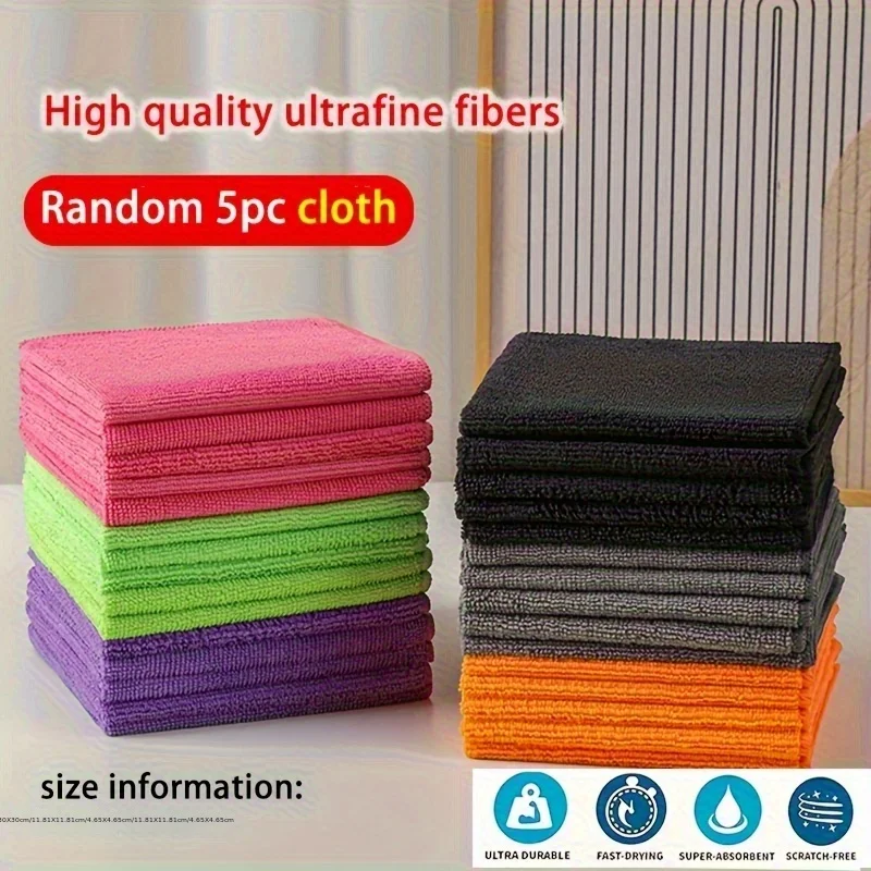 5/10/50PCS Random Color Cleaning Towels,Multifunctional Cleaning Cloths for Countertop Cleaning and Car Washing,Kitchen Cleaning