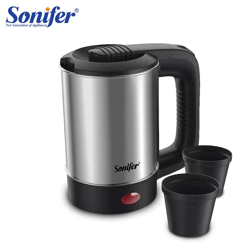 Mini Electric Kettle Tea Coffee Stainless Steel 600W Portable