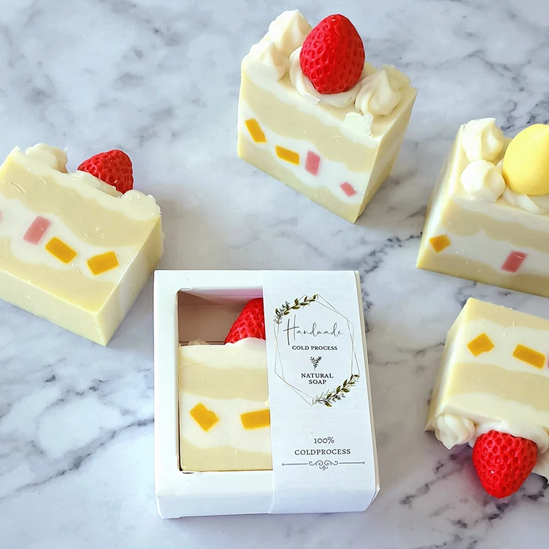 Handcrafted Strawberry Aromatherapy Soap - Creative Holiday and Birthday Gift