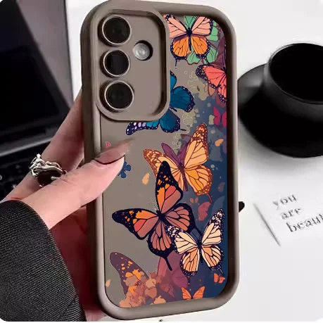 Elegant Butterfly Soft Phone Case - Stylish Protective Cover