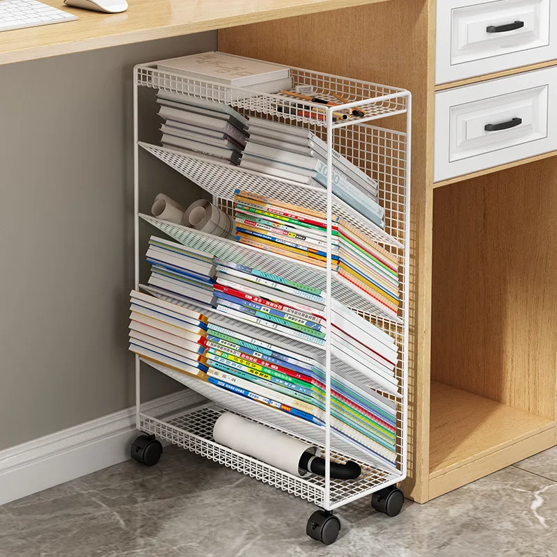 Small shop rolling bookshelf