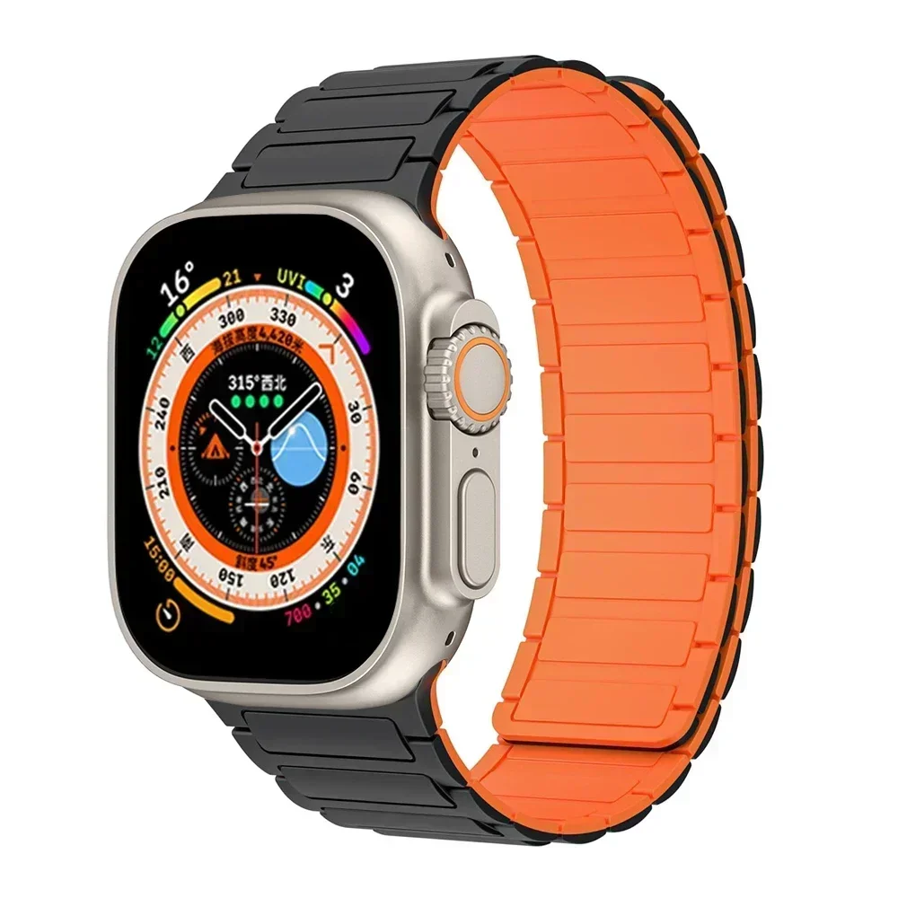 Premium Magnetic Silicone Loop for Apple Watch Bands - Versatile and Stylish Strap Replacement