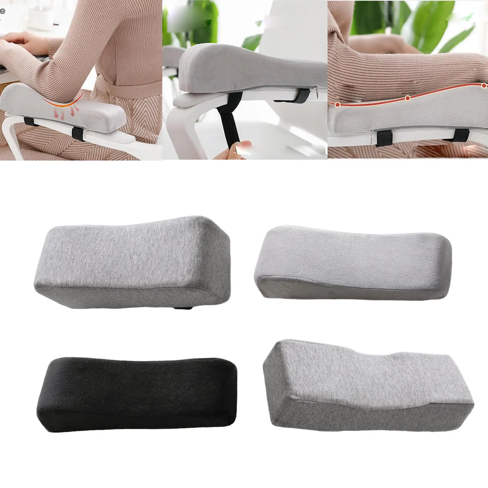 

Soft Memory Foam Armrest Pads Memory Foam Armrest Pads Pillow Arm Rest Cover for Office Chair Arm Chair