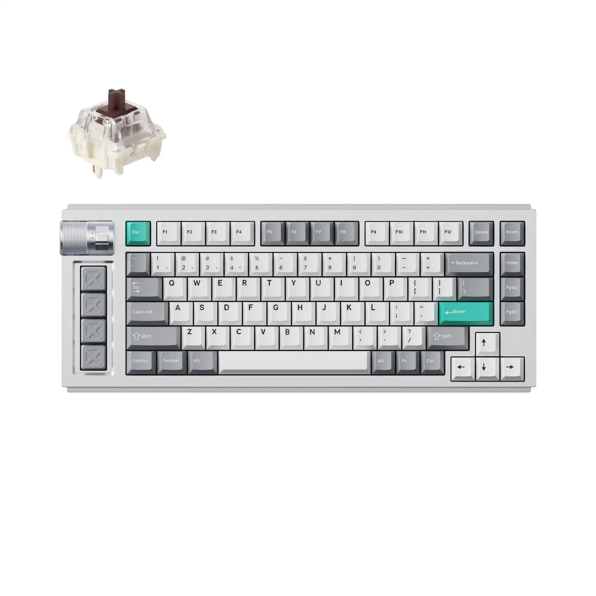 くろむちゃんキーボード 本体 Keychucon-カスタムワイヤレスゲーミングメカニカルキーボード
